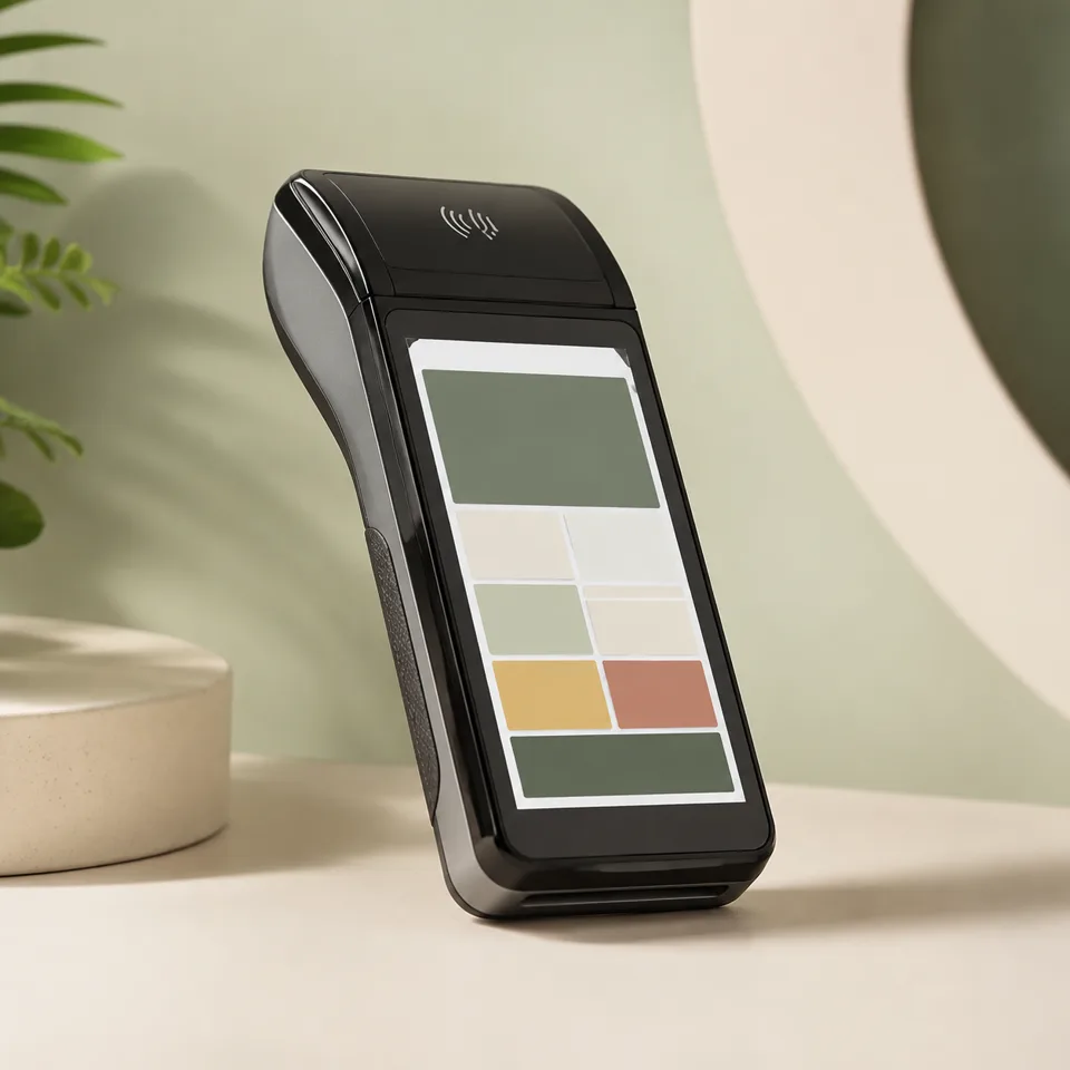 Illustrative portable payment terminal